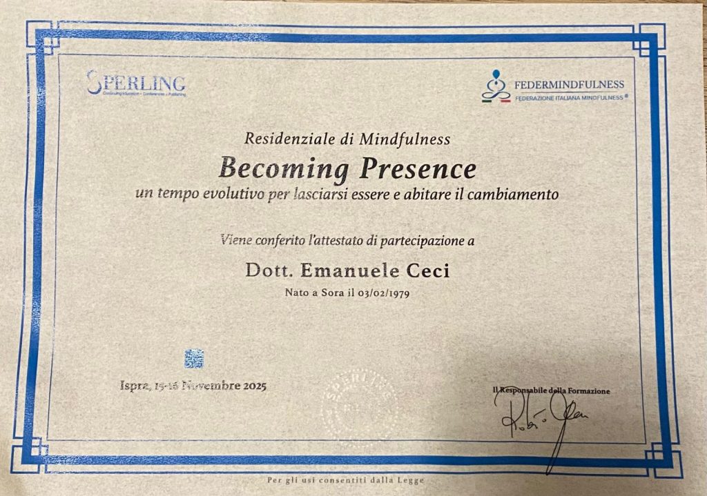 Residenziale di Mindfulness a cura del gruppo Sperling APL Milano , presso la casa Don - Ispra.